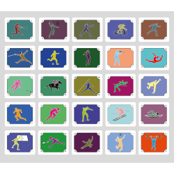 Vendespil - sportspiktogrammer